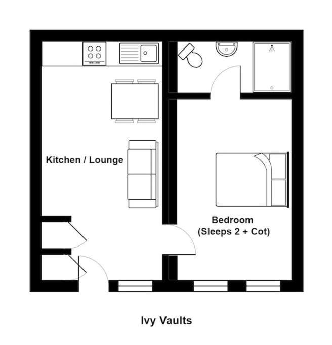 Unique 1 Bedroom Apartment-バース エクステリア 写真